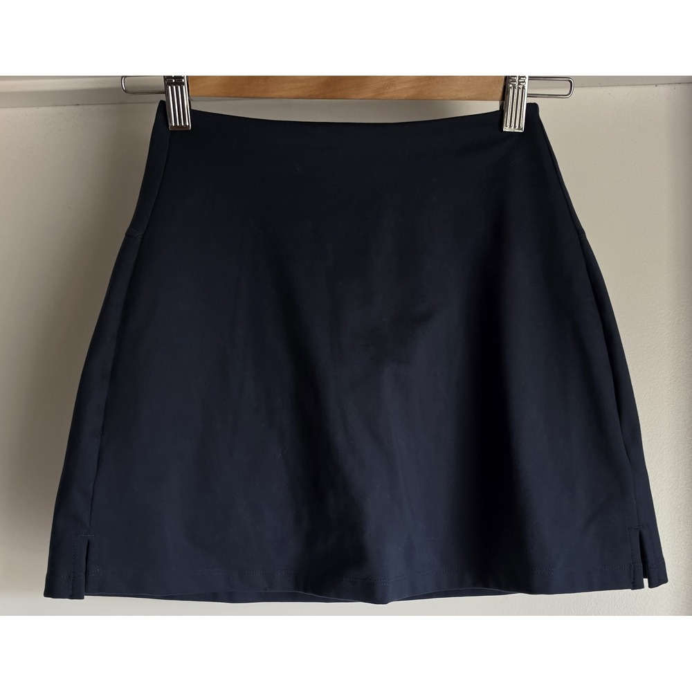 Girlfriend Collective Skort XS Navy Blue Solid Athletic Athleisure Skirt